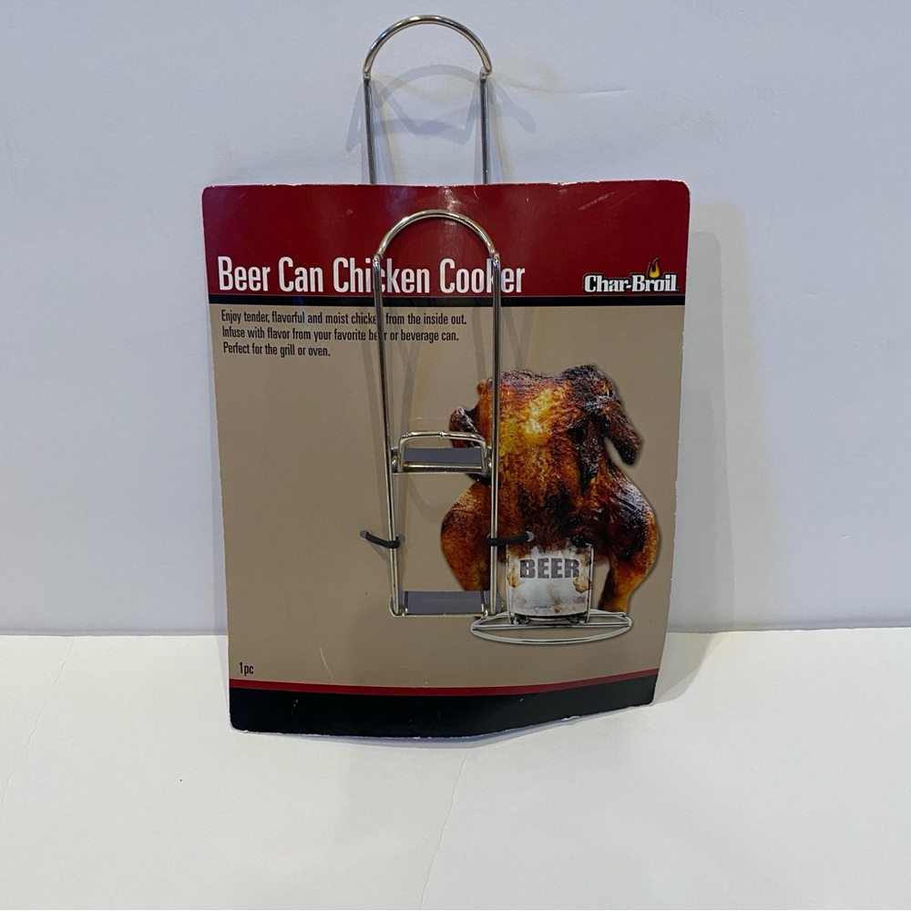 CharBroil Char-Broil Folding Beer Can Chicken Cooker Roasting Rack NWT
